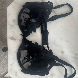 Fleur du Mal Black lace Bra